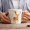 Matte Ceramic Mug Coffee Cup Northern European Style Hourse And Deer Cup