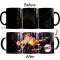 New Demon Slayer Heat Temperature Sensitive Coffee Mug Change Cartoon Anime Milk Ceramic Cups