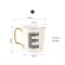 Eways Gold Handle Cup Bone China Coffee Mug Creative Letter Wedding Birthday