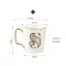 Eways Gold Couple Cup Bone China Coffee Mug Creative Letter Wedding Birthday