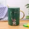 Outline in Gold Animal Porcelain Water Cup Creative Student Tea Water Cup Ceramic Coffee Mugs