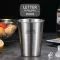 Worthbuy Coffee Mug With Pattern 304 Steel Beer Mug Kitchen Drinkware For Kids Beer Milk Water Cup