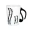 Transhome Creative Ceramic Mug Coffee Cup Piano Musical Note Coffee Mugs Tea Cup Porcelain Cup For Milk Mug Drinkware