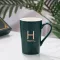 Personal Alphabetical Surname Mug Lid Tea Set Travel Mugs Coffee Novelty Big Large Creative Latte Porcelain Cups
