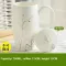 Oussirro Ceramic Mugs with Lid Scoop Creative Ce rate Coffee Mug Cup Elegant Wedding Big Volume