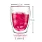 80-450ml Heat Resistant Double Wall Glass Cup Beer Coffee Heart Cups Handmade Healthy Drink Mug Tea Mugs Transparent