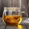 New 1 Set 300ml Coffee Mug Tea Glass Cup Transparent Clear Glass Mug Coffee Tea Mugs With Tea Infuser Filter Lid Water Cup