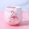 Flamingo Coffee Ceramic Mug Travel Cute Cat Foo