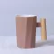 380ml Wood Handle Ceramic Coffee Creative Polygonal Office Home Milk Tea Cup For