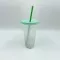 5pcs Rainbow Changing Straw Cup Thermochromic Cup Cups Outdoor Reusable Plastic Tumbler Coffee Tea Mugs Water Bottle