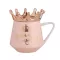 300ml Cute Cute Crown Mug Ceramic Coffee Girly Pink Coffee Milk Water Cup Best Xmas Milk Mugs Lady Cute