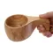 Wooden Mug Cup With Handle Eco-Friendly Traditional Lightweight Coffee Mugs Kitchen Picnic Outdoor Travel Camping