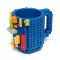 350ml Creative Coffee Mug Travel Cup Kids Adult Cutlery Lego Mixing Cup Dinnerware for Child