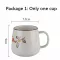 380ml Retro Ceramic Coffee Cup And Saucer Set Creative Coffee Cup Afternoon Office Mug Stoneware Coffee Cup With Lid Spoon