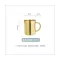 A Home Decoration Stainless Steel Milk Tea Cup Golden Funny Mug 400ml Grandparents S