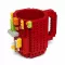 Diy Creative Mug Travel Cup 350ml Lego Mug Mixing Cup Dinnerware Set For Child Kids Adult Cutlery Coffee Cup Mug Lego Cup