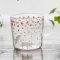 Japanse Sakura Glass Coffee Mug Cute Cate Cute Cate Cute Tea Mug 280ml Heat Resistant Glass Tea Maid Coffee Cup Drinkware
