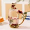 Hand-Made Enamel Crystal Cup Mug Lemon Flower Tea Cup High-Grade Glass Drinkware Couple Mug for Lover Wedding