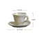 Creative Water Cup Irregular Handmade Ceramic Cups Restaurant Home Cup Afternoon Teacup Brief Pure with Dish Mat