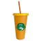 710ml 24oz Flash Powder Shiny Reusable Tumbler with Lid High-Capacity Straw Cup Cup Creative