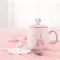 Panda Mug Coffee Breakfast Cup Large Capacity Water Glass Milk Cup Creative Cartoon Ceramic Cup With Lid Spoon Coffee Cup
