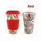 400ml Reusable Bamboo Fibre Coffee Cup Creative Coffee Tea Mug Wheat Straw Travel With Lid