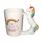 1pcs Unicorn Mugs Cartoon Porcelain 3d Handpainted Ceramic Cute Funny Animal Water Cup Coffee Mug For Drinkware