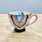 Household Creative Ceramic Cup Coffee Cup Milk Mug With Handle Breakfast Cereal Cup Tea Cup Water Cup Tripe Mug
