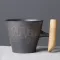 Japanse Vintage Ceramic Coffee Mug Tumbler Rust Glaze Tea Milk Beer Mug with Wood Handle Water Cup Home Office Drinkware