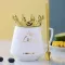 300ml Creative Ce rate Cup with Crown Design Lid Coffee Milke Milke Milke Breakfast Drinkware Luxury Wedding Birthday s