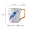 400ml Elegant Flying Bird Ceramic Coffee Tea Mugs with Gold Paint Handle Drinkware CountrySide Gardens Mugs