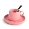 Eways 270ml High Quality Ceramic Coffee Mugs Coffee Cup European Style Cappuccino Cup Flower Milk Cups