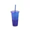 710ml/700ml/473ml Straw Cup With Lid With Logo Color Changing Coffee Cup Cups Plastic Tumbler Matte Finish Plastic Cup