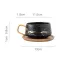 Mugs Milk Cups Saucer Marble Luxury Coffee Ceramic Travel And Water Cafe Tea Tumbler With Dish Spoon Set