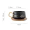 Mugs Milk Cups Saucer Marble Luxury Coffee Ceramic Travel and Water Cafe Tea Tumbler with Dish Spoon Set