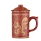 300ml High Quality Purple Clay Tea Mugs Dragon Tea Cups Home Office Teaset Zisha Cups Filter Tea Cup Teapot Set for Travel