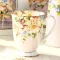 Bone China Coffee Mugs Cafe Floral Painting Cup Flower Tea Cup Creative Present Ceramic Vintage Goblet Water Cups And Mugs