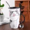 Portable Cartoon Nordic Mug Creative Ceative Ce rate Water Tea Coffee Yogurt Mug Best Cup with Lid House for Man Women Home