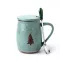 500ml Mug Couple Ceramic Cup Office Cup Nordic Household Cup With Lid Spoon I076