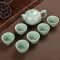 Longquan Cladon Fish Tea Set Ceramic Teapot Kettti Tea Cup Fish China Set Drinkware 1pot6cups