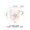 MDZF SweetHome 500ml Creative Glass Mug Breakfast Mlik Coffee Cup Household Couple Water Cup Sun Eye Pattern Drinkware