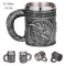 COOLEST GOOLESTIC SKULL RESINLESS STEELS STEEL STEEL STEEL STEEL BEER MUG DRIGHT TANKARD HALLOWEEN COFFEE CUP TEA MUG BAR DECOR