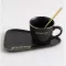 Nordic Ceramic Coffee Cup with Spoon and Saucer Set Creative European Luxury Breakfast Snack Afternoon Tea Tableware Tay Set
