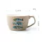 BIG BILY CERAMICS COFFEE CUP TUBA BREAKFASTS MILK CUP BIG CAPICITY BIG MOUTH MOUTH MOUG CAPPUCICINO Art Coffee Mug
