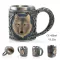 COOLEST SKULL RESINLESS STEELS STEEL STEEL STEEL STEEL MUG DRIGHT TANKARD HALLOWEEN COFFEE CUP TEA MUG PUB BAR DECOR
