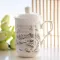 Oussirro Bone China Mugs with Creative Ce rate Milk Coffee Mug Cup Elegant Wedding