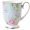 European Pastoral Bone China Coffee Milk Mug Ceramic Creative Floral Water Cup Afternoon Teacup Kitchen Drinkware s