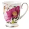 European Pastoral Bone China Coffee Milk Mug Creative Floral Painting Water Cup Afternoon Teacup Kitchen Drinkware S