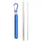 Telescopic Metal Drinking Straw Collapsible Reusable Portable Steel Straw with Case and Brush for Travel Outdoor