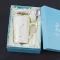 Oussirro 420ml Ceramic Coffee Mugs Constellation Theme Lucky with Box with Lid and Spoon for Friends